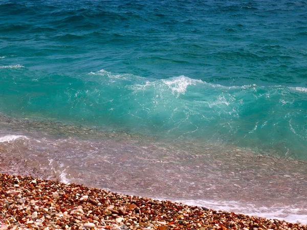 Zee Golf Het Prachtige Strand Als Een Plaats Van Actieve — Stockfoto