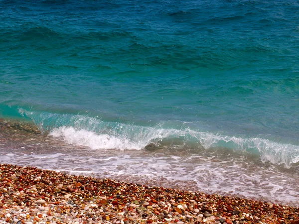 Onda Mar Bela Praia Como Lugar Recreação Ativa — Fotografia de Stock