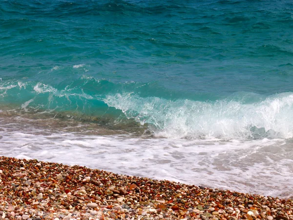 Zee Golf Het Prachtige Strand Als Een Plaats Van Actieve — Stockfoto