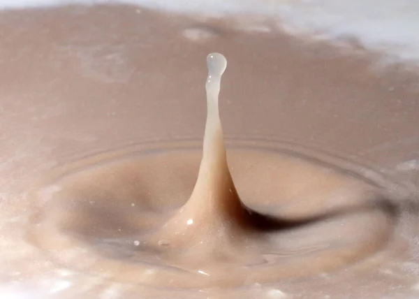 Impact Drop Liquid Surface Contaminated Water — Stock Photo, Image
