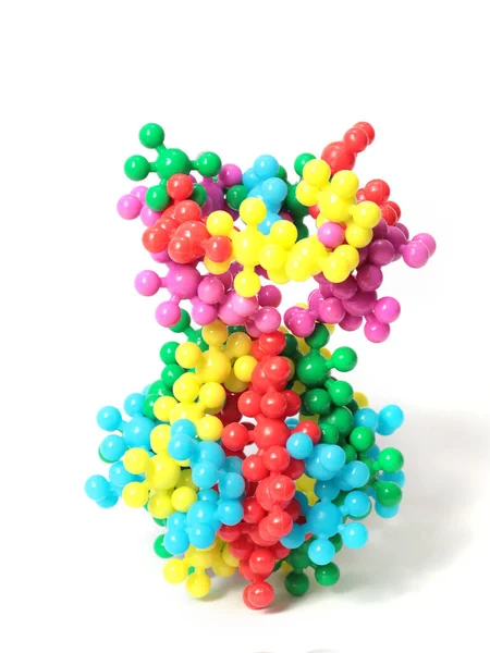 Uppgifterna Plastbarnkonstruktör Sammanfogade Virusmolekyl Mikrob — Stockfoto