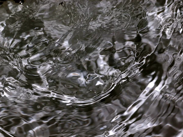 Splashes Waves Surface Rapid Flow Clean Boiling Water — Stock Photo, Image
