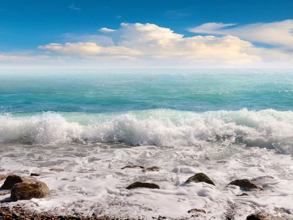 Красивый Морской Пейзаж Элемент Летнего Отдыха Пляже — стоковое фото