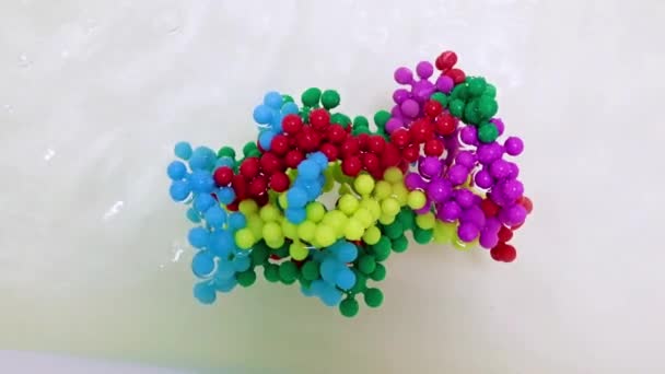 바이러스 분자의 플라스틱 — 비디오