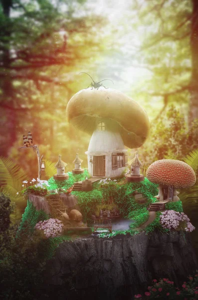 Fairytale house (mushroom) — Stock Photo, Image