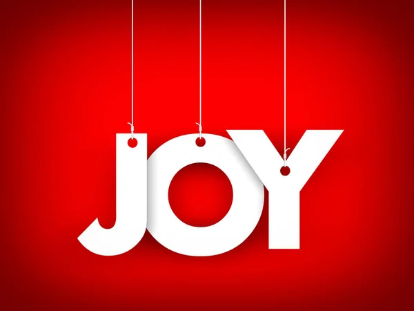 Ordet glädje hänger på linor — Stockfoto