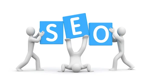 People and word SEO symbol — Stock Photo, Image