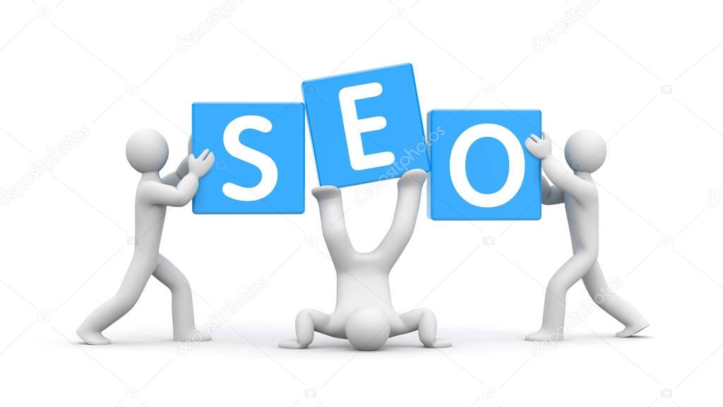 people and word SEO symbol