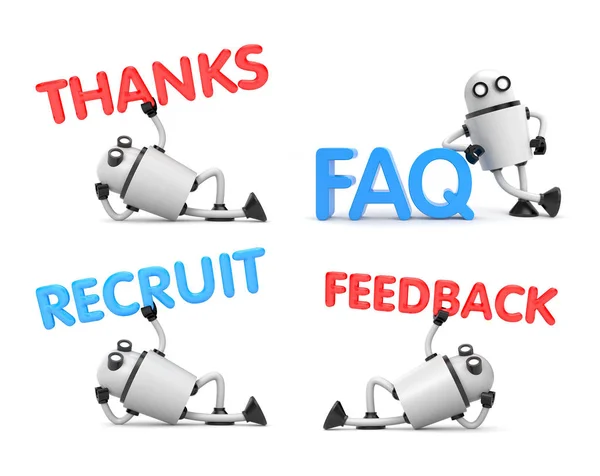 Feedback, FAQ, recruta, obrigado . — Fotografia de Stock
