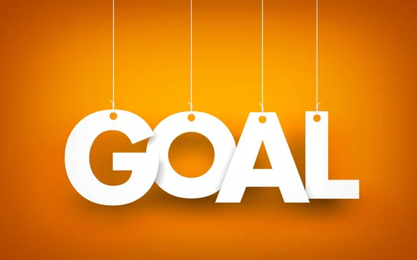 Goal - word hanging — Stock Photo, Image