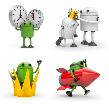 Robot ile çeşitli durumlarda