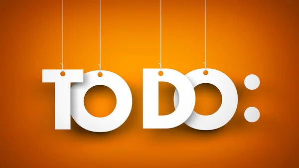 TO DO - words hanging — Stock Photo, Image