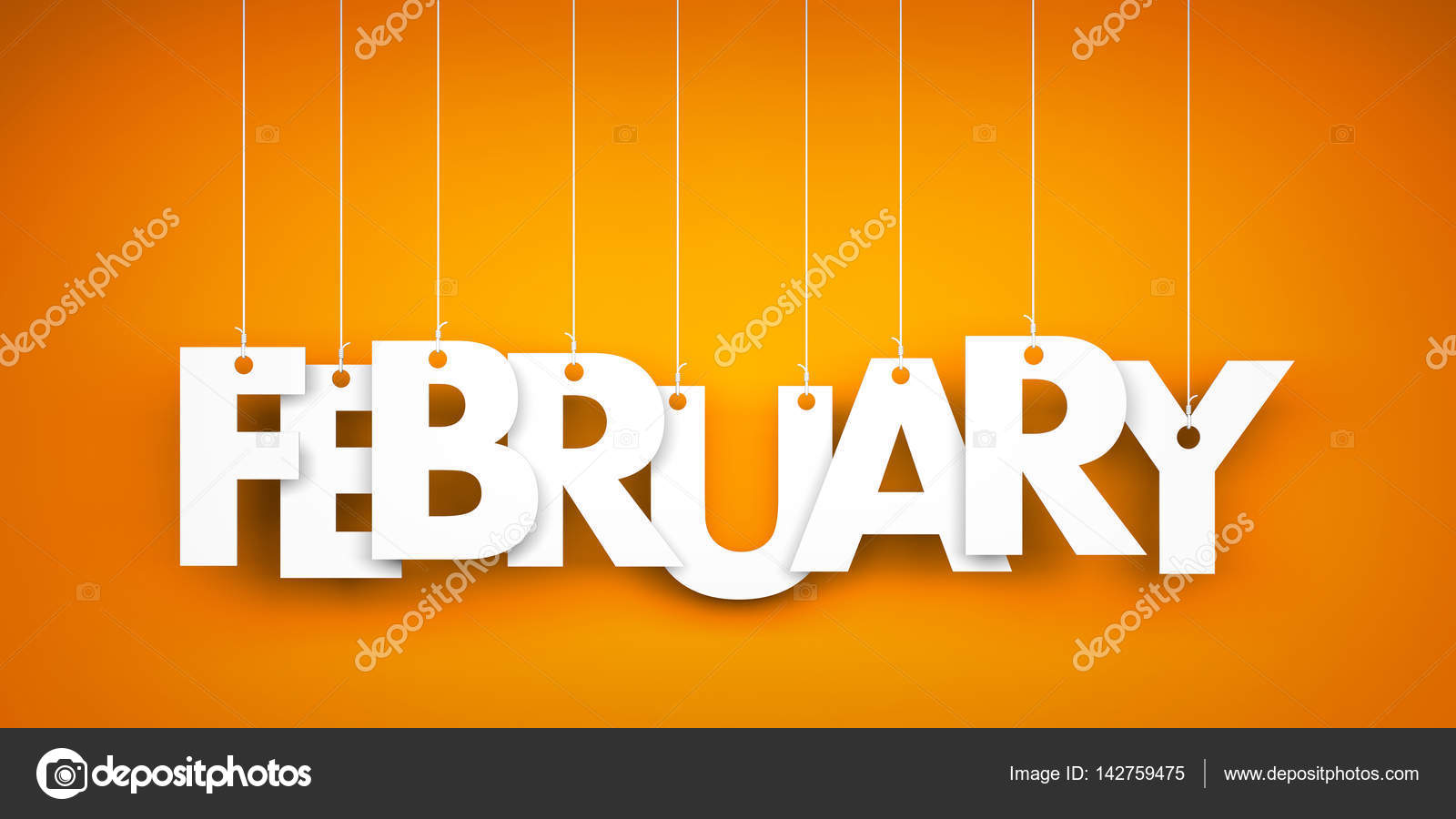 White word FEBRUARY — Stock Photo © Pixelery.com #142759475