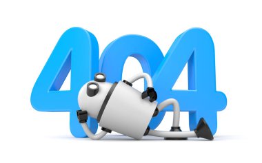 Robot yanındaki 404