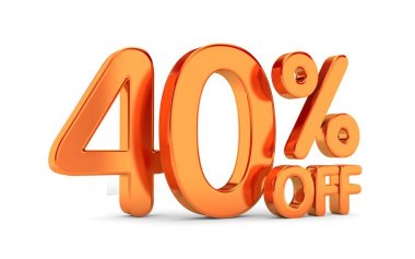 Büyük satış metalik metin  