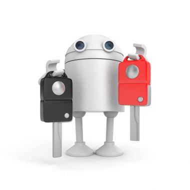 Robot araba anahtarları ile