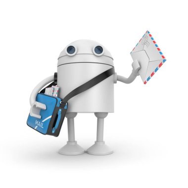 Robot getirdi postacı mektubu