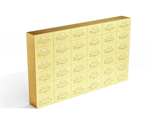 Gold deposit boxes — Stock Photo, Image