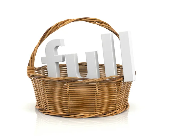 Empty wooden basket. — Stock Photo, Image