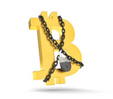 Belirtisi bitcoin zincirlerle karışık