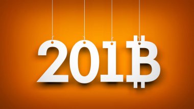 Bitcoin - Ney yıl sembolü.