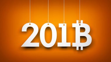 Bitcoin - Ney yıl sembolü.