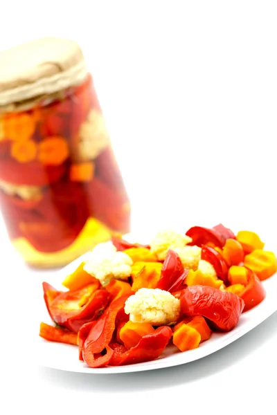 Autumn pickle according to the traditional Balkan recipe — 图库照片