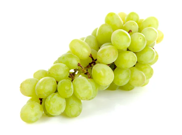 Bunch Fresh White Grapes Isolated — Stock Photo, Image