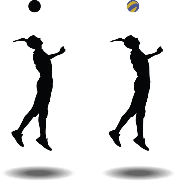 Vektor für Volleyballer — Stockvektor