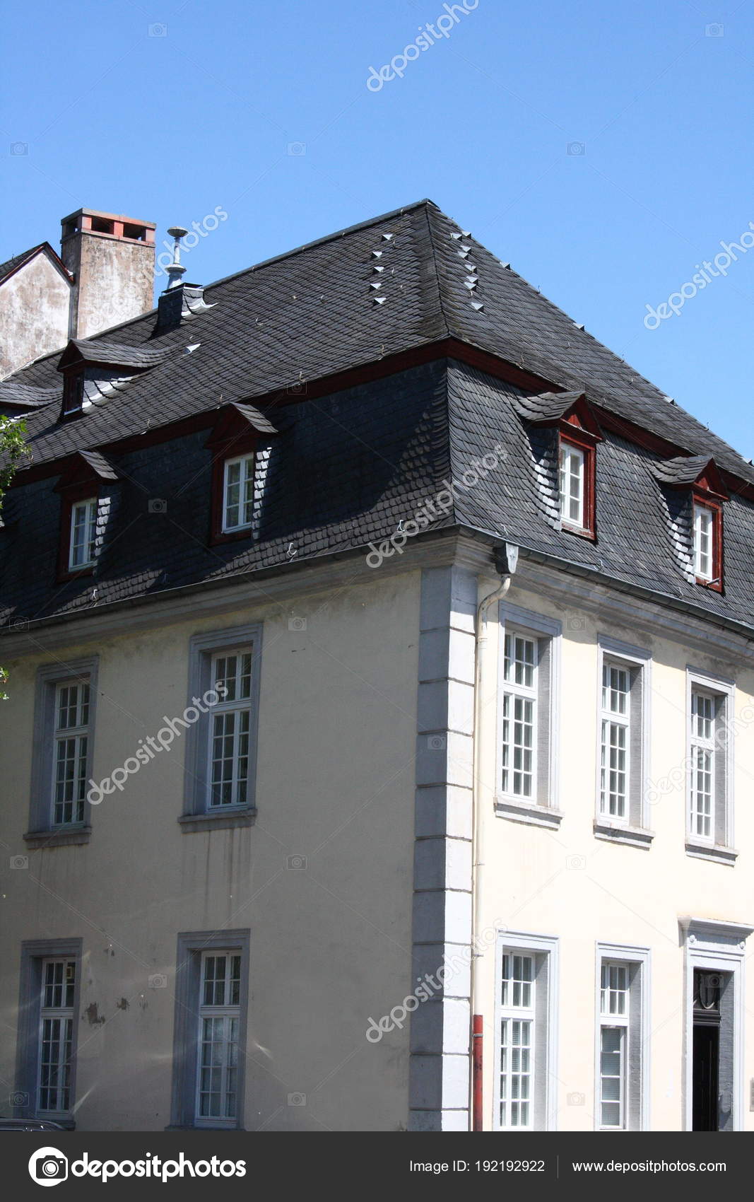 Slate Roof Windows Dormers Stock Photo C Hadot1 192192922