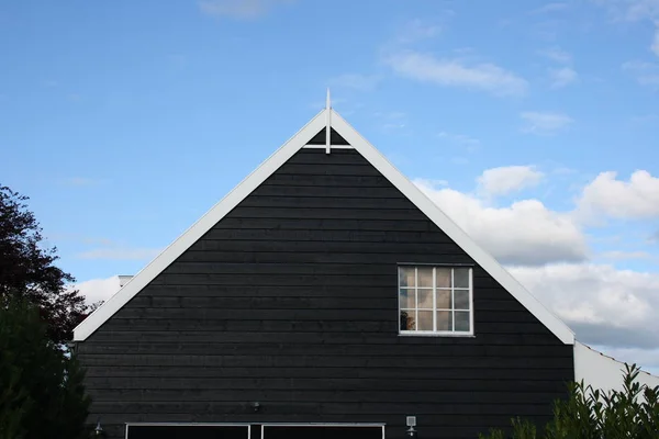 Approved Proposed Black Shingles Gable — Stock Photo, Image