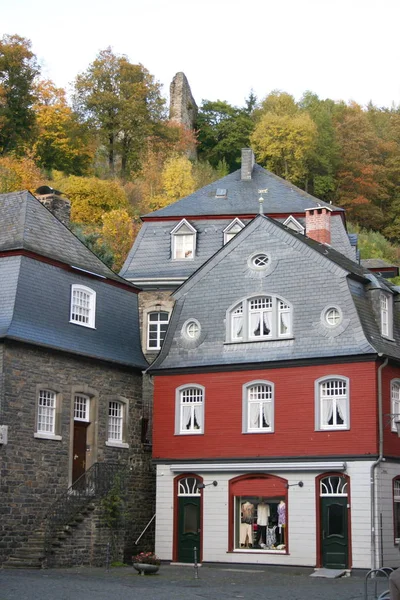 Casa Bonita Monschau Nordrhein Westfalen Alemanha — Fotografia de Stock