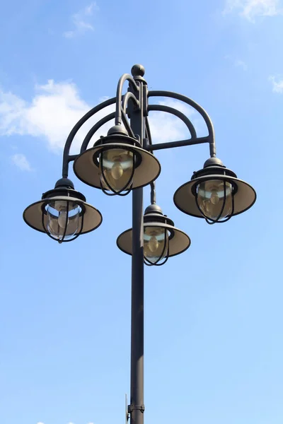 Street Lamp Blue Sky Background — Stock Photo, Image