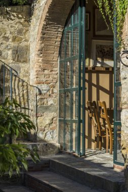 Açık kapı restoran veya yemek odası Toskana, İtalya