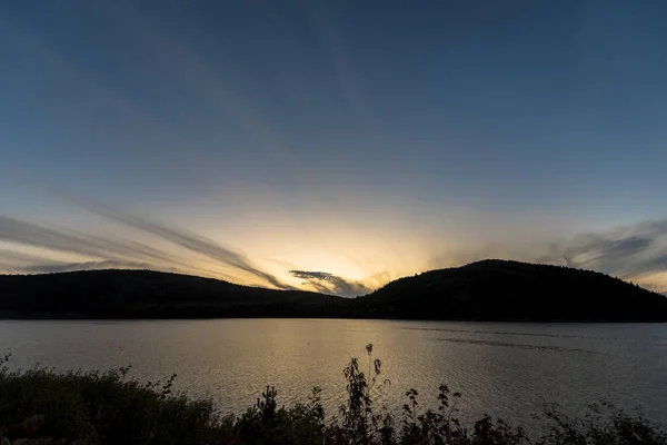 Sun Setting Lake — Stock Photo, Image
