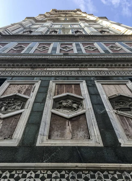 Låg Vinkel Utsikt Över Florens Katedral Italien — Stockfoto