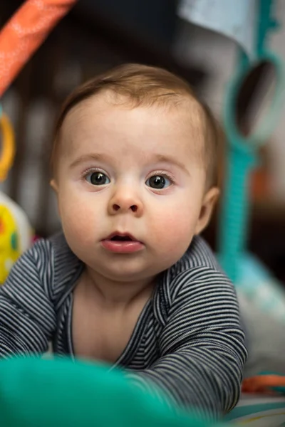 Baby Boy Middle Yawn — Stock Photo, Image