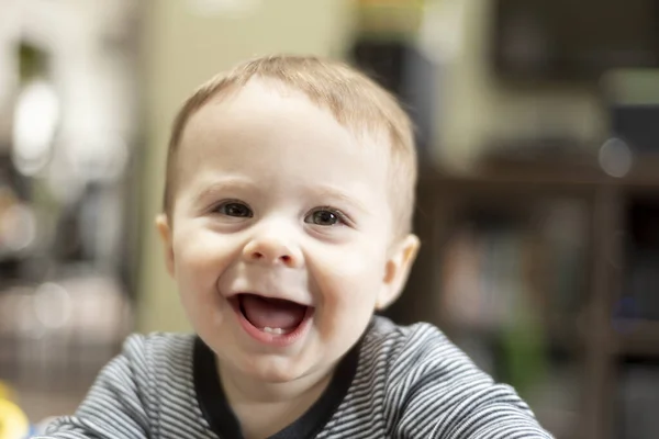 Cute Smiling Infant Boy Portrait — Stock Photo, Image