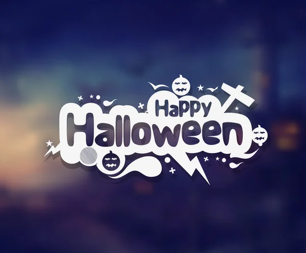 Šťastný Halloween pozadí — Stockový vektor