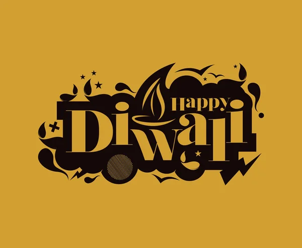 Fondo Diwali feliz — Archivo Imágenes Vectoriales