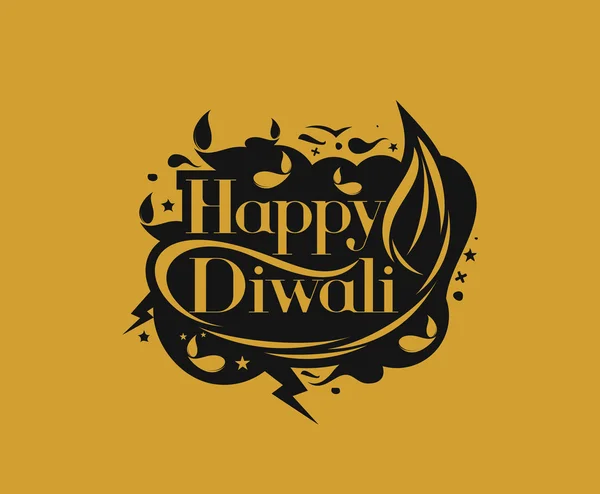 Joyeux fond Diwali — Image vectorielle