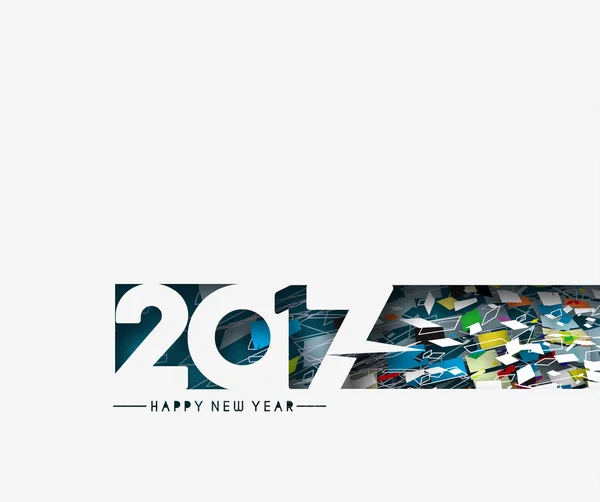 Feliz Año Nuevo 2017 fondo — Vector de stock