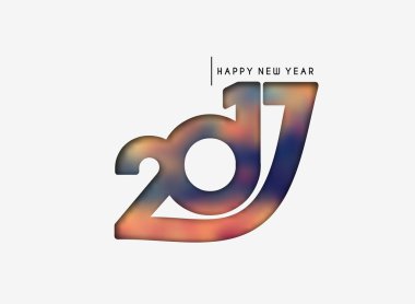 Mutlu yeni yıl 2017 arka plan