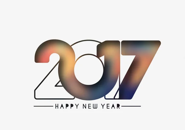 Bonne année 2017 fond — Image vectorielle