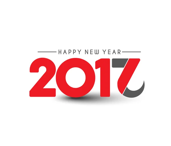 Ευτυχισμένο το νέο έτος 2017 φόντο — Διανυσματικό Αρχείο