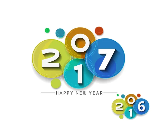 Happy new year 2017 Background — Stock Vector