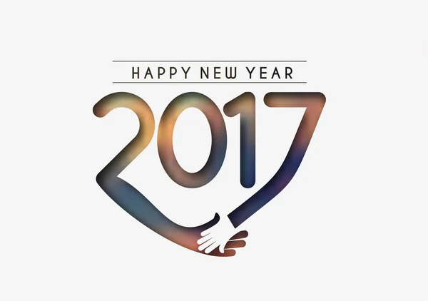 Bonne année 2017 fond — Image vectorielle