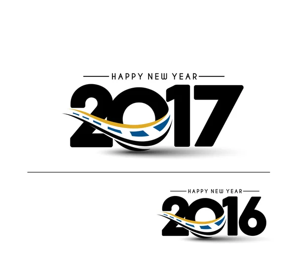 Šťastný nový rok 2017 pozadí — Stockový vektor