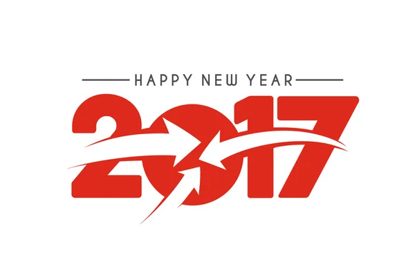 Felice anno nuovo 2017 sfondo — Vettoriale Stock