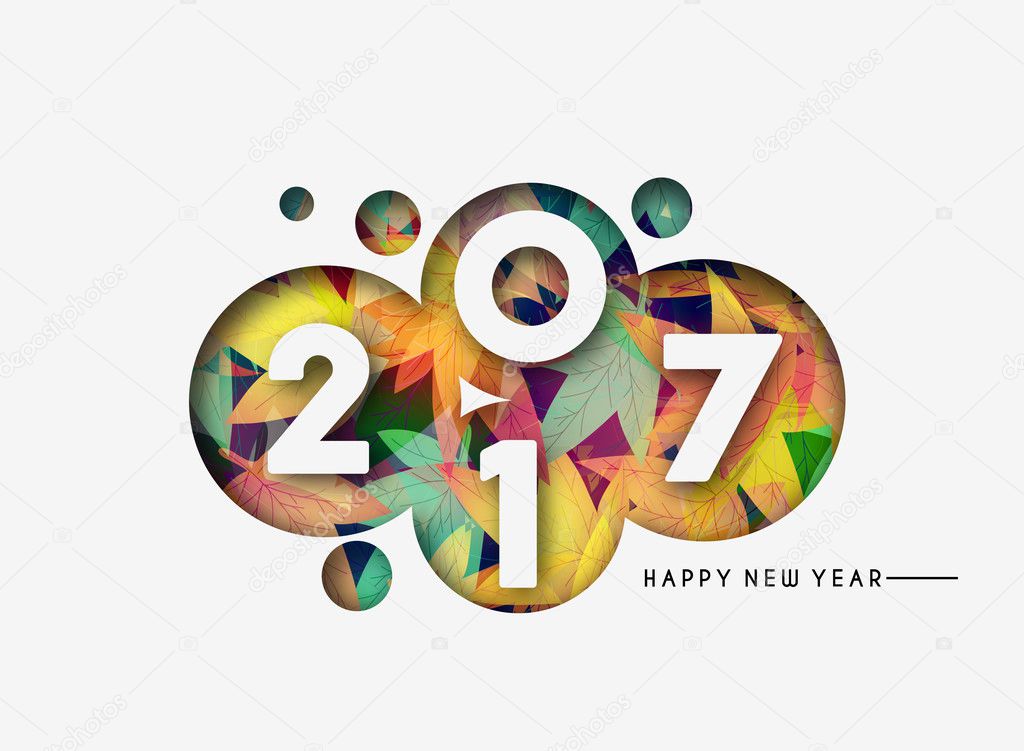 Happy new year 2017 Background